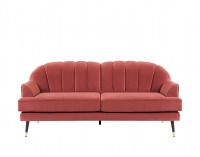 Pohovka Lisera - tmavoružová