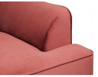 Pohovka Lisera - tmavoružová