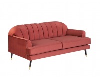 Pohovka Lisera - tmavoružová