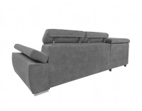 Rohová sedačka s rozkladom a úložným priestorom Loft L - sivá