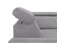 Rohová sedačka s rozkladom a úložným priestorom Loft L - svetlosivá