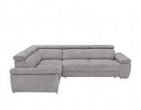 Rohová sedačka s rozkladom a úložným priestorom Loft L - svetlosivá