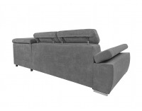 Rohová sedačka s rozkladom a úložným priestorom Loft P - sivá