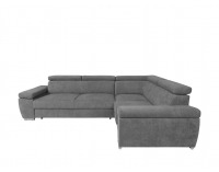 Rohová sedačka s rozkladom a úložným priestorom Loft P - sivá