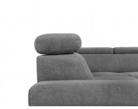 Rohová sedačka s rozkladom a úložným priestorom Loft P - sivá