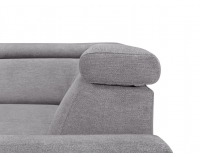 Rohová sedačka s rozkladom a úložným priestorom Loft P - svetlosivá