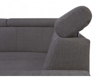 Rohová sedačka s rozkladom a úložným priestorom Lone L - grafitová