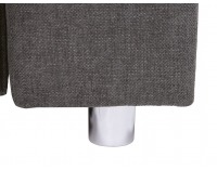 Rohová sedačka s rozkladom a úložným priestorom Lone L - grafitová