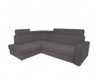 Rohová sedačka s rozkladom a úložným priestorom Lone L - grafitová