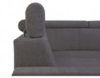 Rohová sedačka s rozkladom a úložným priestorom Lone P - grafitová