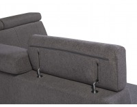 Rohová sedačka s rozkladom a úložným priestorom Lone P - grafitová