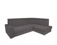 Rohová sedačka s rozkladom a úložným priestorom Lone P - grafitová