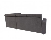 Rohová sedačka s rozkladom a úložným priestorom Lone P - grafitová