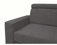 Rohová sedačka s rozkladom a úložným priestorom Lone P - grafitová