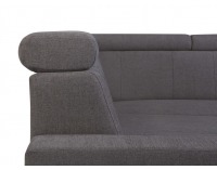 Rohová sedačka s rozkladom a úložným priestorom Lone P - grafitová