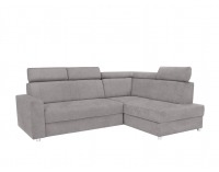 Rohová sedačka s rozkladom a úložným priestorom Lone P - sivá