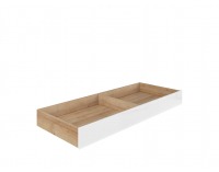 Úložný priestor k posteli Lurs SZU/165 - dub riviera / biely lesk