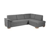 Rohová sedačka s rozkladom a úložným priestorom Malaga Lux P - sivá