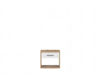 Nočný stolík Matos KOM1S - dub wotan / biela