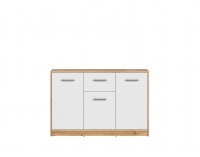 Komoda Matos KOM3D1S - dub wotan / biela