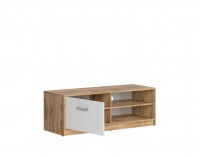 TV stolík Matos RTV1D - dub wotan / biela