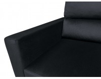 Rohová sedačka s rozkladom a úložným priestorom Morant L/P - čierna