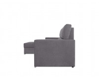 Rohová sedačka s rozkladom a úložným priestorom Morant L/P - sivá