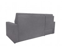 Rohová sedačka s rozkladom a úložným priestorom Morant L/P - sivá