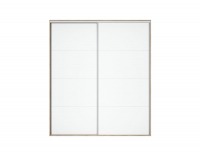 Šatníková skriňa s posuvnými dverami Nadir 220 - dub san remo svetlý / biela