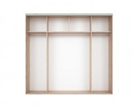 Šatníková skriňa s posuvnými dverami Nadir 240 - dub san remo svetlý / biela