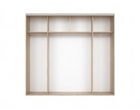Šatníková skriňa s posuvnými dverami Nadir 260 - dub sonoma