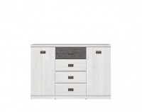 Komoda Namur KOM2D4S - smrekovec sibiu svetlý / sivá sentences