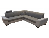 Rohová sedačka s rozkladom Noel 1 P - hnedá / béžová / wenge