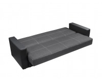 Pohovka s rozkladom a úložným priestorom Nova - sivá / čierna