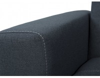 Pohovka s rozkladom a úložným priestorom Nova - tmavosivá