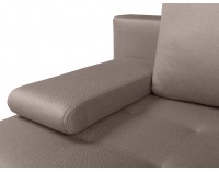 Pohovka s rozkladom a úložným priestorom Olimp III Lux - hnedá