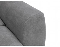 Rohová sedačka s rozkladom a úložným priestorom Oslo Lux L/P - sivá / tyrkysová