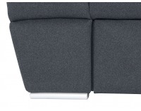 Rohová sedačka s rozkladom a úložným priestorom Paola II L/P - tmavomodrá