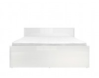 Posteľový rám Pori LOZ/160 - biely lesk