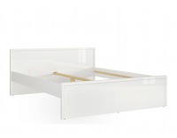 Posteľový rám Pori LOZ/160 - biely lesk