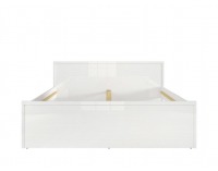 Posteľový rám Pori LOZ/160 - biely lesk