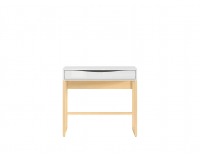 Toaletný stolík Pori TOL - biely lesk / dub poľský
