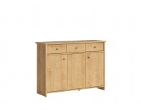 Komoda Porto KOM3D3S - dub burlington allover