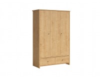Šatníková skriňa Porto SZF3D2S - dub burlington allover