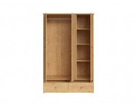 Šatníková skriňa Porto SZF3D2S - dub burlington allover