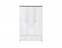 Šatníková skriňa Porto SZF3D2S - smrekovec sibiu svetlý / borovica larico