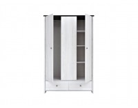 Šatníková skriňa Porto SZF3D2S - smrekovec sibiu svetlý / borovica larico