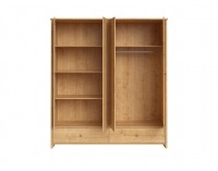 Šatníková skriňa Porto SZF4D2S - dub burlington allover