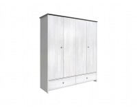 Šatníková skriňa Porto SZF4D2S - smrekovec sibiu svetlý / borovica larico