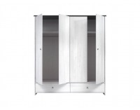 Šatníková skriňa Porto SZF4D2S - smrekovec sibiu svetlý / borovica larico